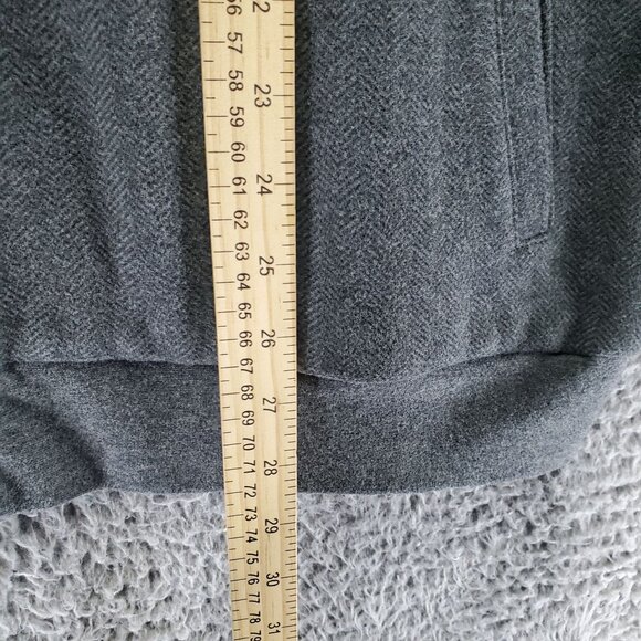 Carnoustie Jacket Mens XL Herringbone Gray Full Zip Vest - Picture 4 of 6